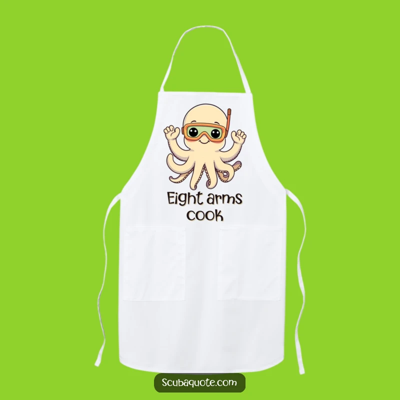 Funny Octopus Snorkel Apron: Cook with Enthusiasm and Ocean Fun