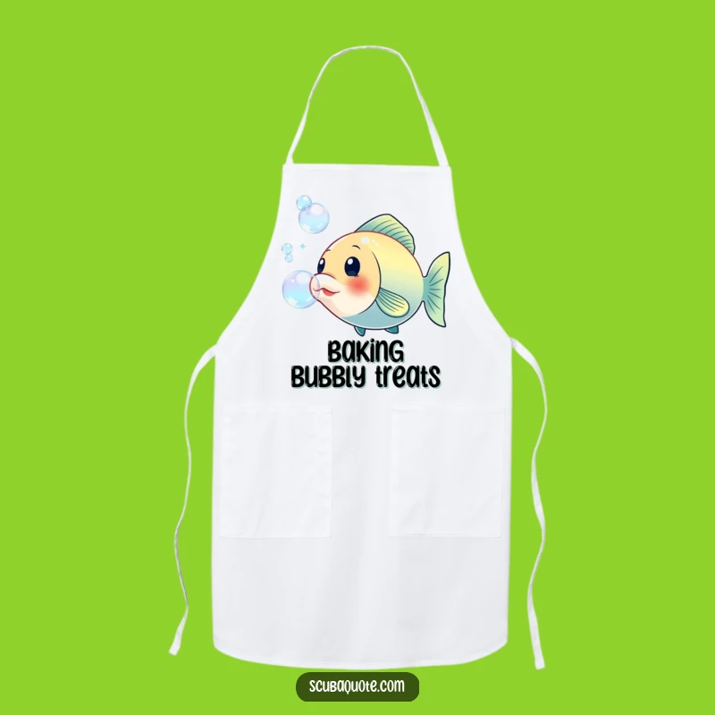 Funny Fish Bubble Apron: Kitchen Bubbly Fun, Playful Funny Gift for Cooks