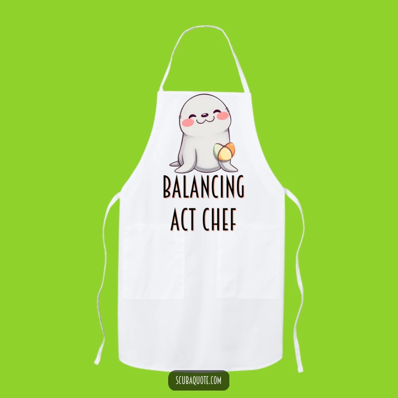 Funny Giggling Seal Apron - Hilarious Kitchen Accessory for Foodies