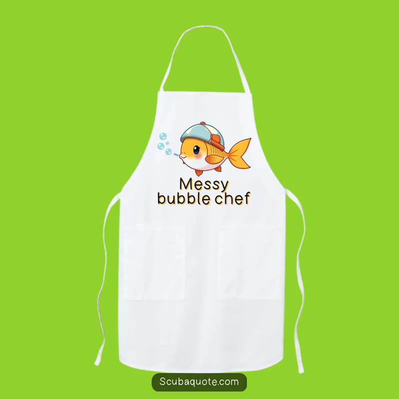 Funny Goldfish Helmet Apron: Cook with Enthusiasm and Aquatic Fun