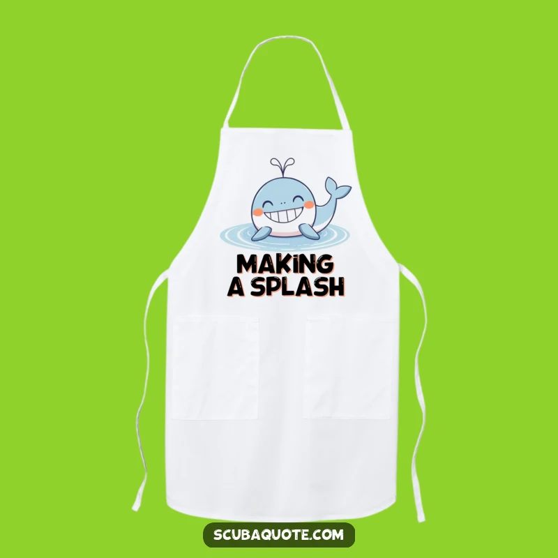 Funny Whale Apron: Cook with a Grin, Perfect Gift for Kitchen Fun