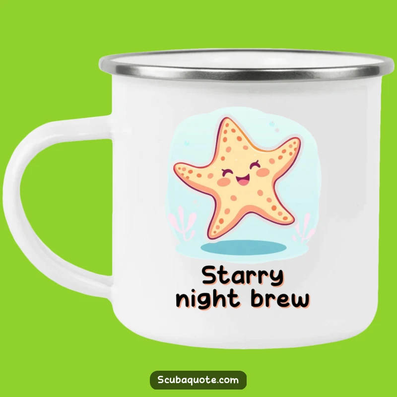 Funny Starfish Dance Camping Mug: Your Rhythmic Partner for Adventures