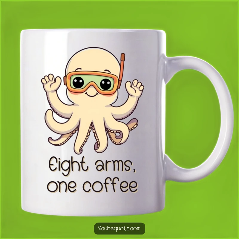 Funny Octopus Snorkel Mug: Dive into Fun with Ocean Humor