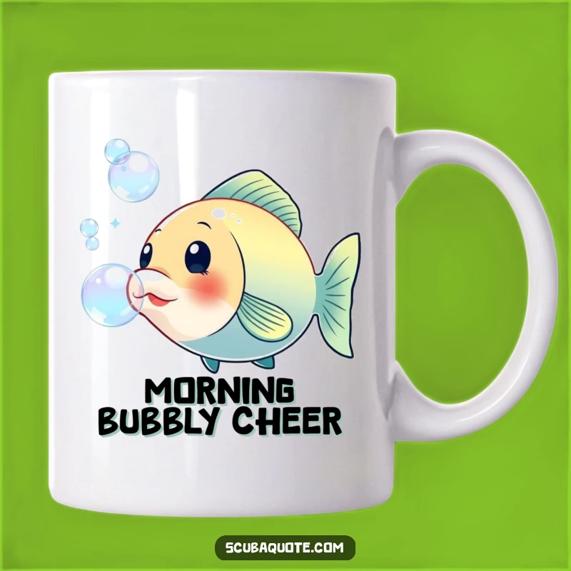 Funny Fish Bubble Mug: Cheerful Bubbly Friend, Whimsical Aquatic Gift Idea