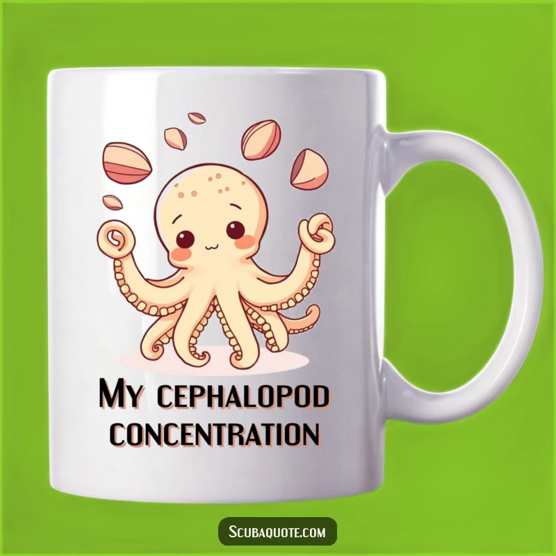 Funny Octopus Shell Juggling Mug: A Whimsical and Hilarious Gift for Ocean Lovers!