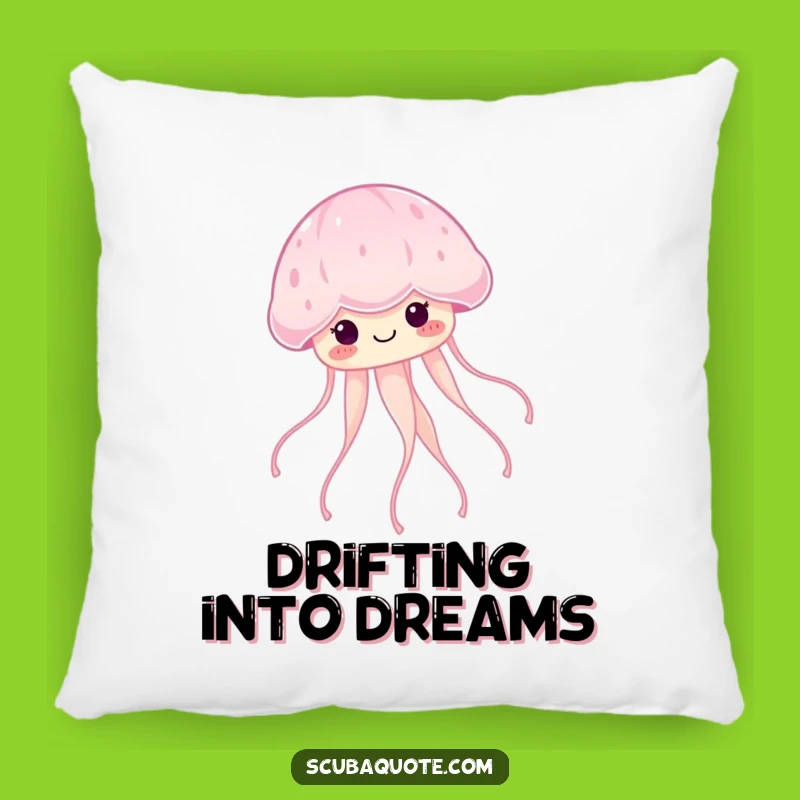 Funny Jellyfish Pillow: Serene Comfort with Glowing Ocean Magic