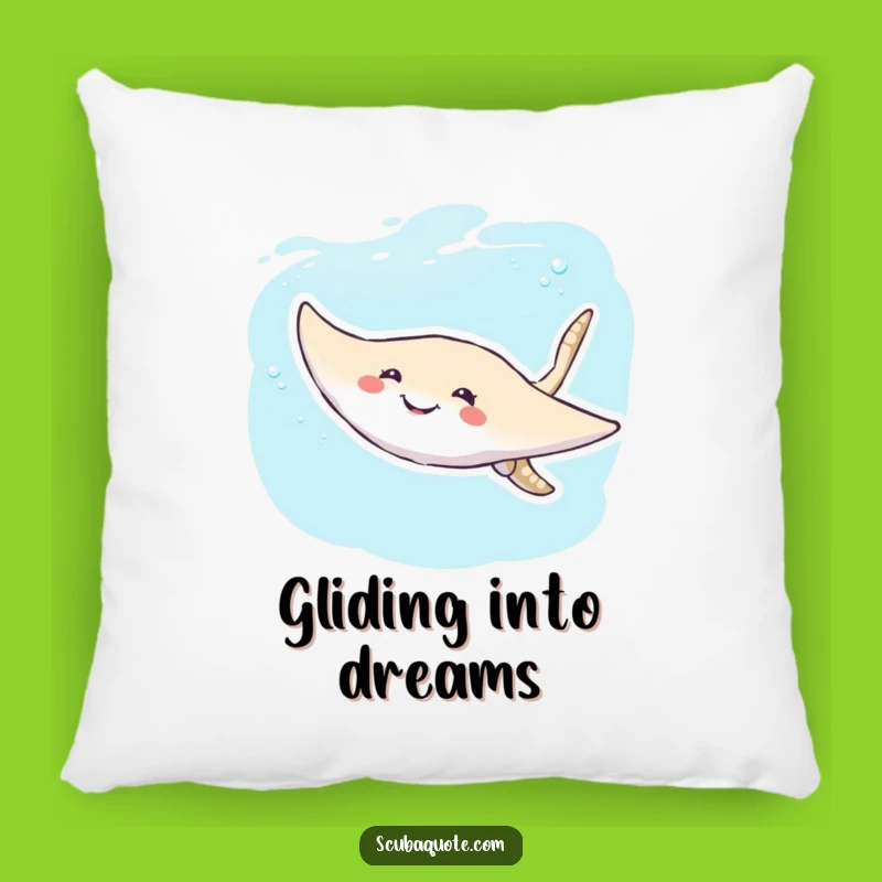 Funny Stingray Pillow: Cozy Comfort, Perfect Accent for Humorous Homes