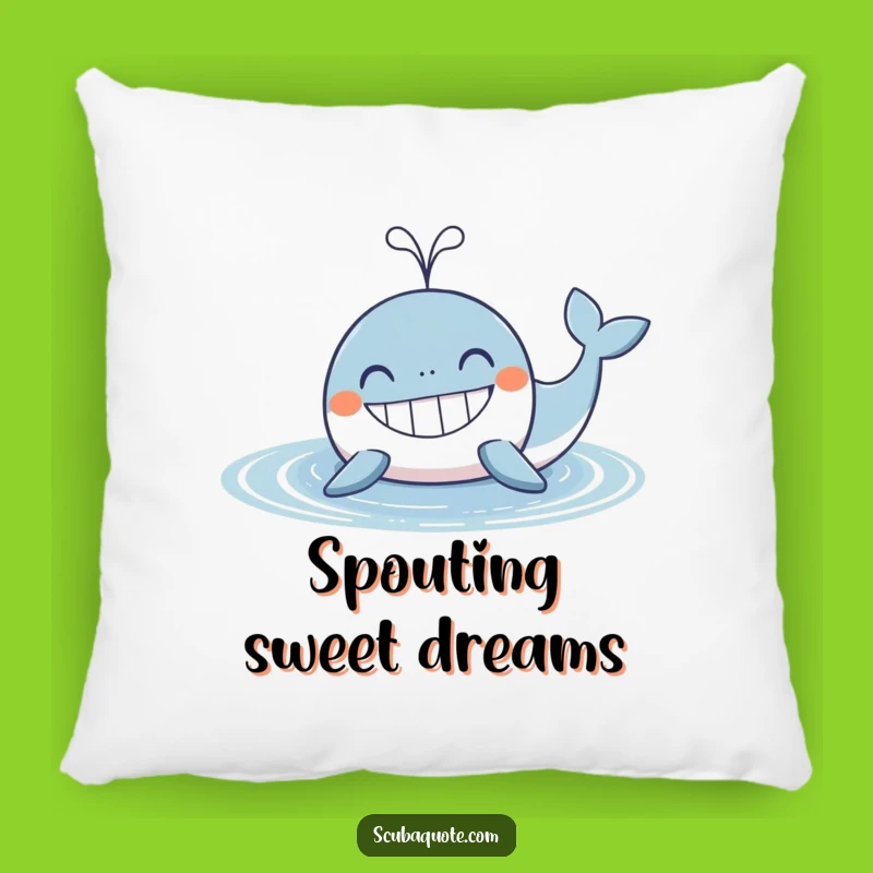Funny Whale Pillow: Cozy Grin, Perfect Accent for Cheerful Homes
