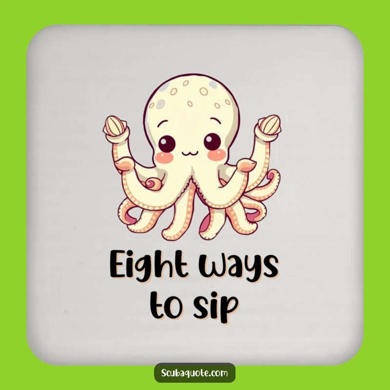 Funny Octopus Seashell Coaster: Undersea Collector Protection, Chic Funny Gift