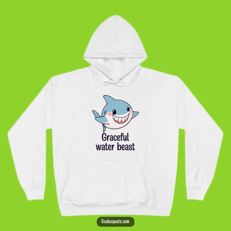 Cozy Funny Shark Somersault Hoodie: Warmth for Your Aquatic Adventures