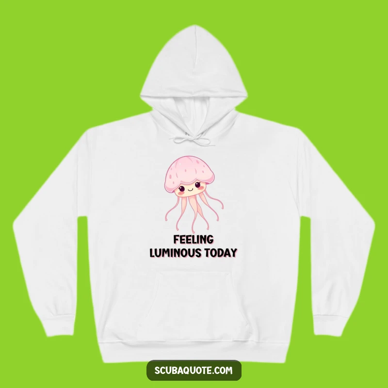 Cozy Jellyfish Glow Hoodie: Funny & Serene Ocean Comfort