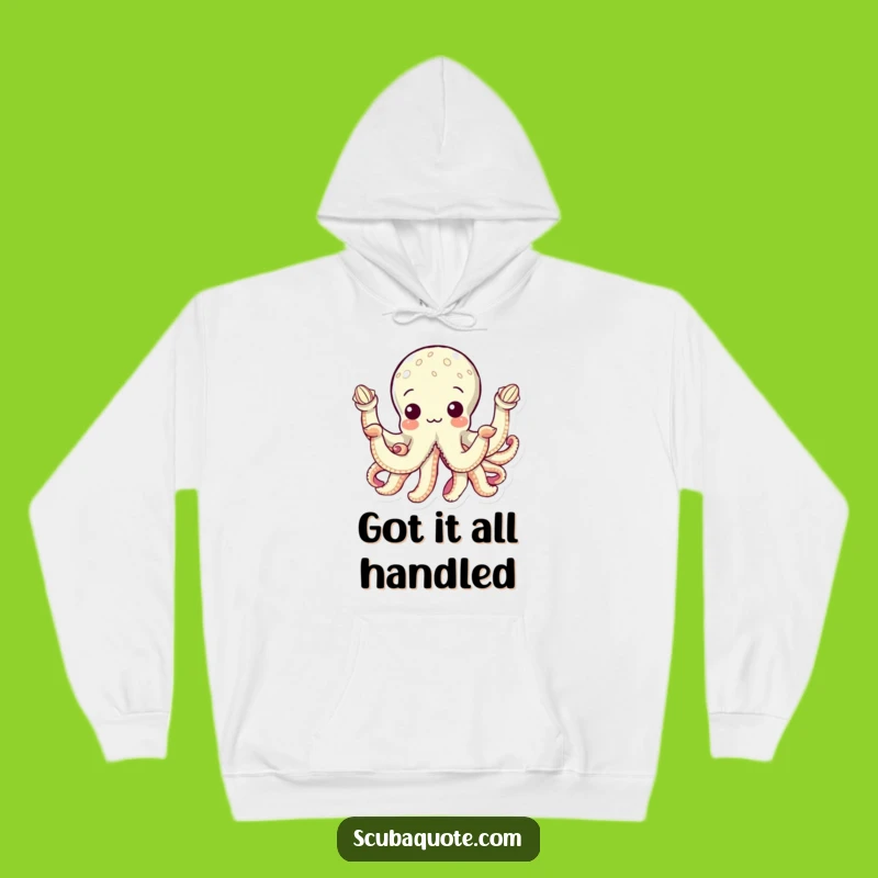 Funny Octopus Seashell Hoodie: Cozy Ocean Collector, Warm Funny Gift for Enthusiasts