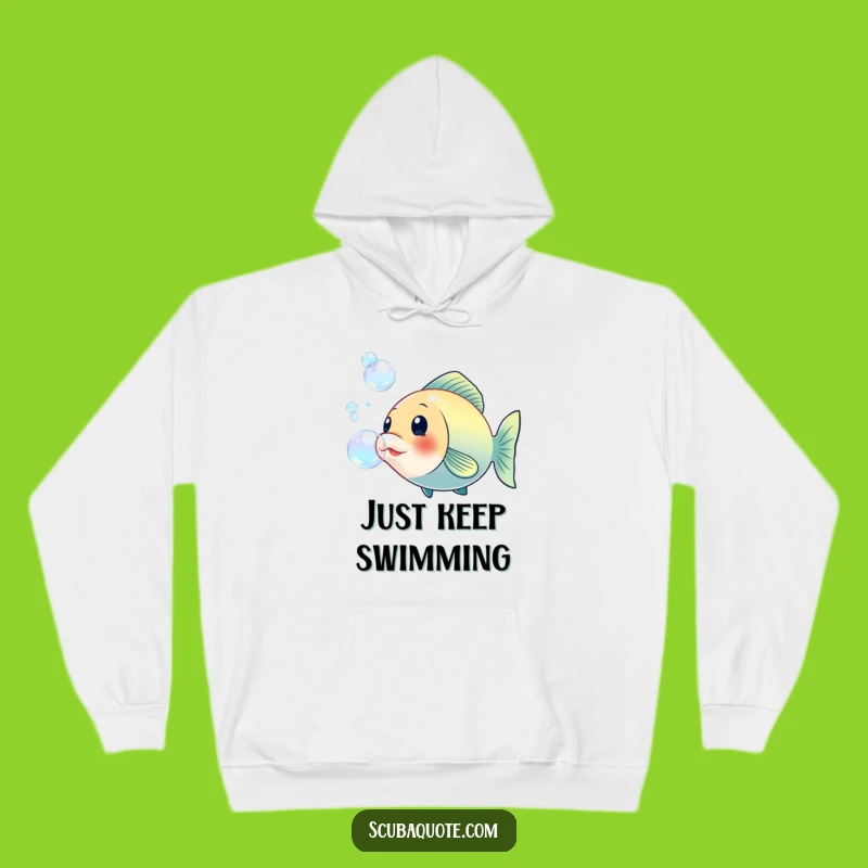 Funny Fish Bubble Hoodie: Cozy Bubbly Pal, Warm Funny Gift for All Ages