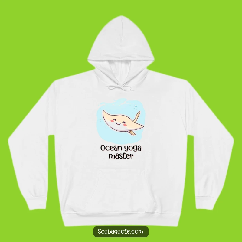 Cozy Funny Stingray Hoodie: Gliding in Style, Perfect Humorous Gift