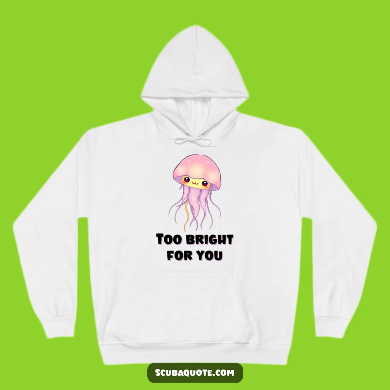 Cozy Funny Jellyfish Hoodie: Stay Warm with a Gentle, Glowing Aura