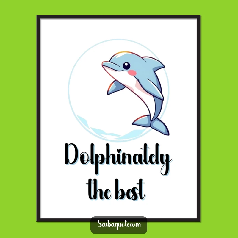 Inspiring Free Printable Wall Art: Dolphin's Radiant Leap, Dreamy Downloadable Art!