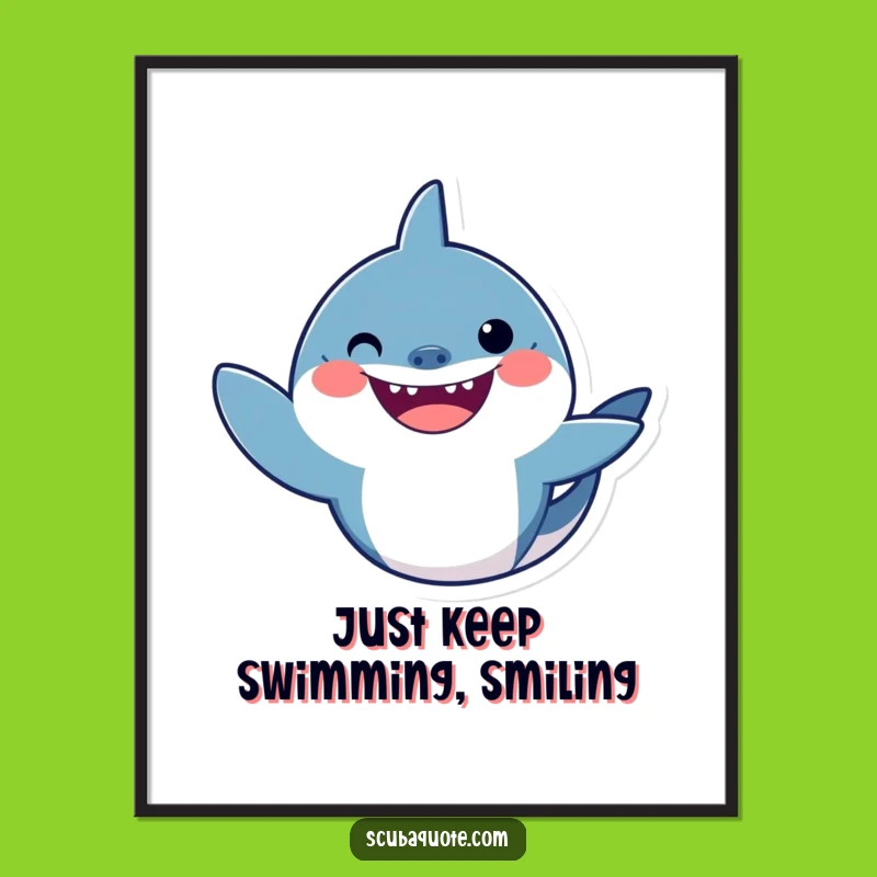 Free Printable Shark Wall Art: Funny Humorous Downloadable Decor for Ocean Lovers