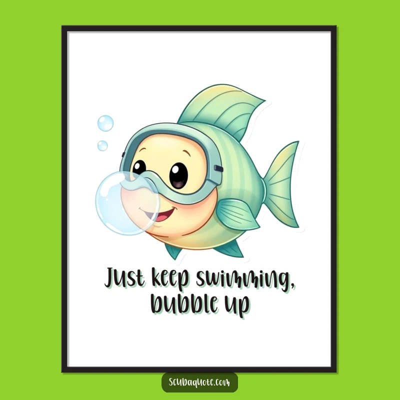 Free Printable Fish Bubble Art: Whimsical Downloadable Wall Art for a Fun, Aquatic Vibe!