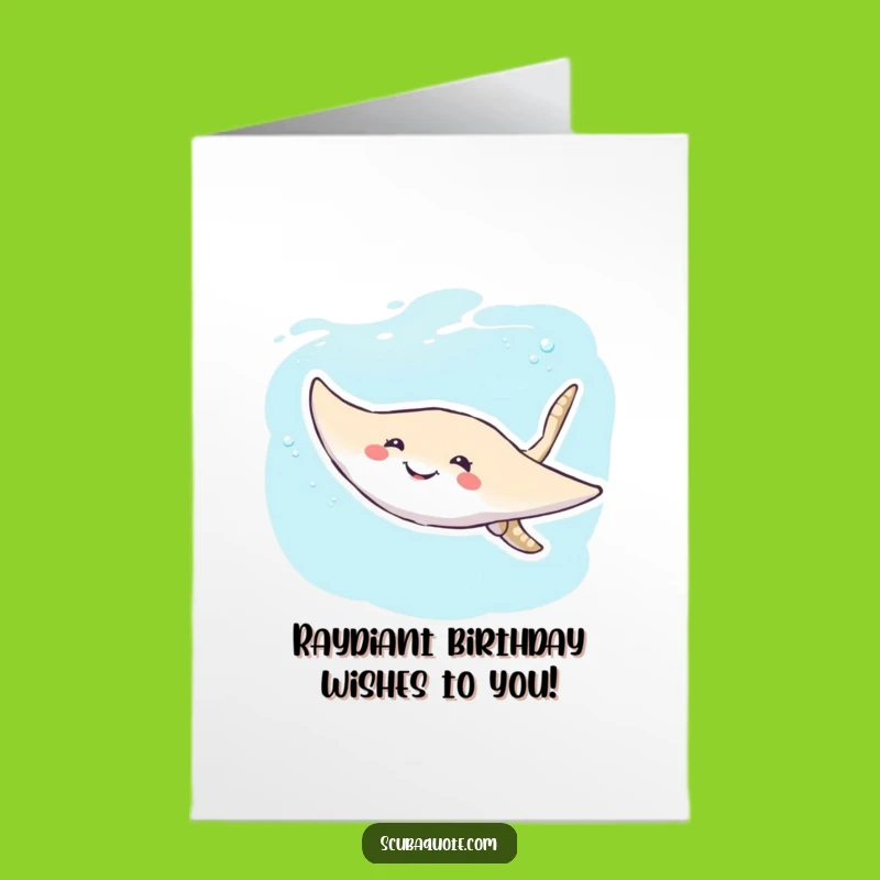 Free Printable Birthday Card: Funny Stingray Greeting, Downloadable Fun For All