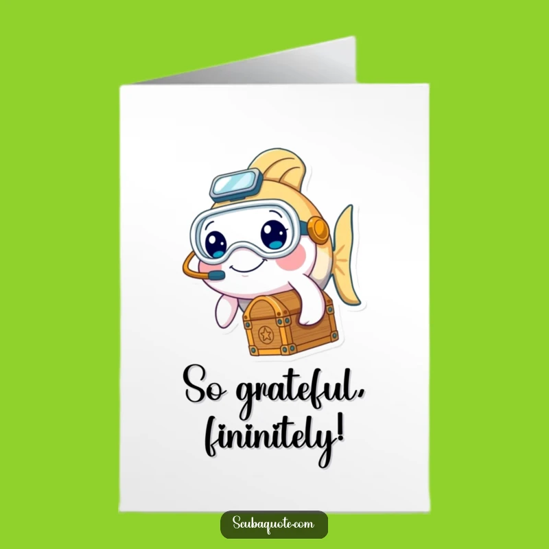 Free Printable Fish Thank You Card: Funny Treasure Trove for a Sweet Downloadable