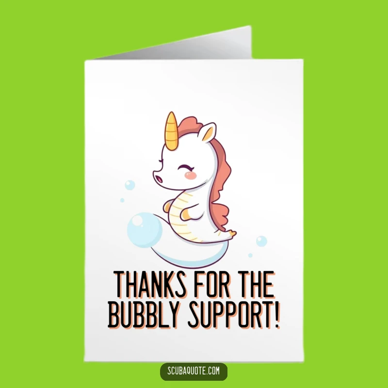 Free Printable Seahorse Bubble Thank You Card: A Giggle-Filled Downloadable Gift!