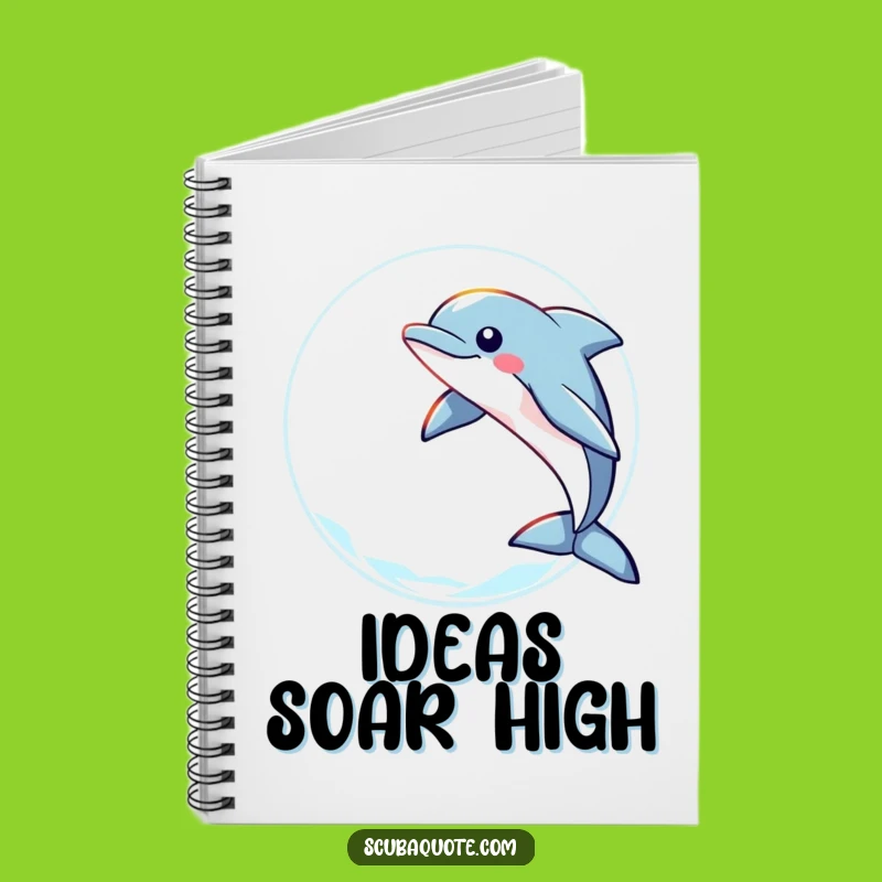 Funny Dolphin Leap Notebook: Jot Down Your Dreams with This Joyful Journal