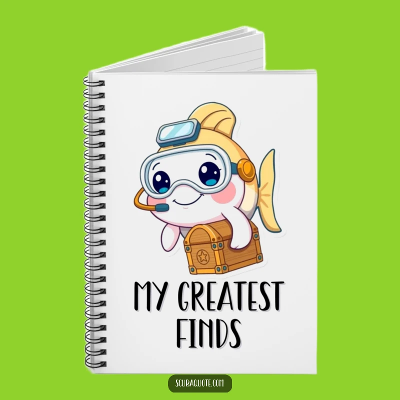 Funny Fish Diver Notebook - Journal Your Discoveries Gift