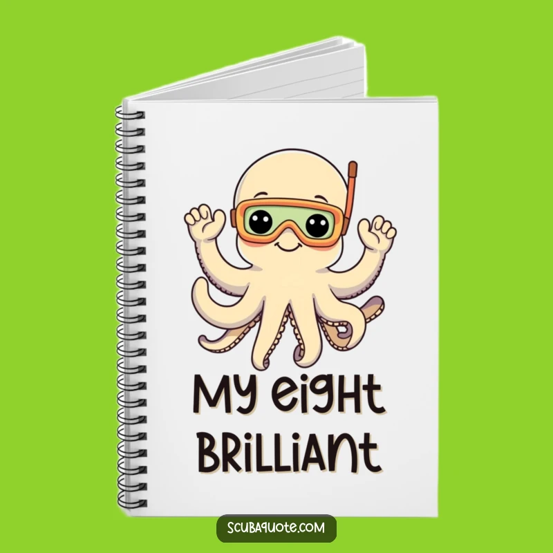 Funny Octopus Snorkel Notebook: Jot Down Ideas with Aquatic Flair