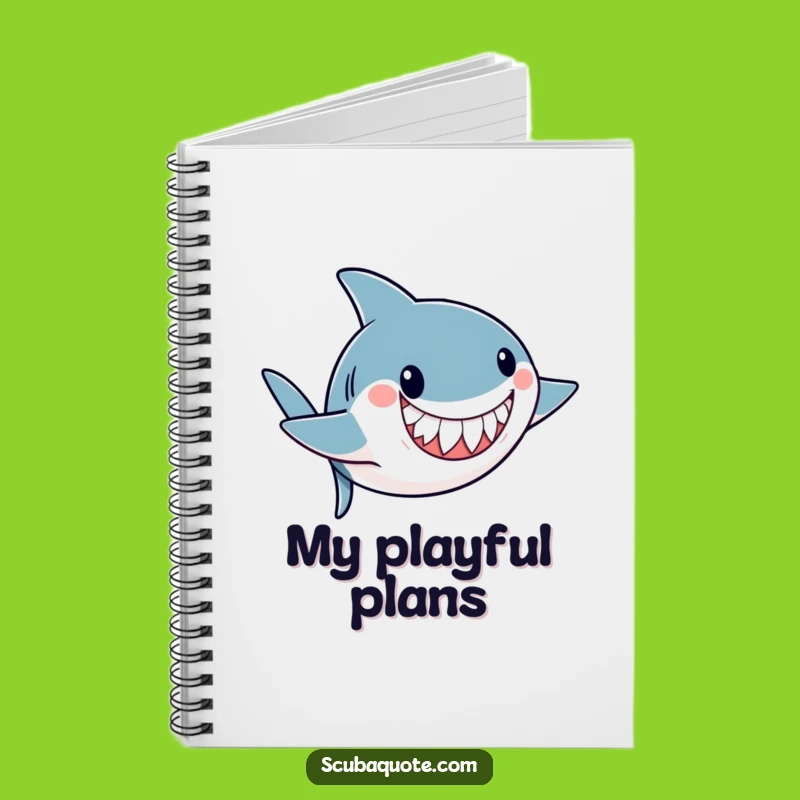 Funny Shark Somersault Notebook: Jot Down Ideas with Aquatic Flair