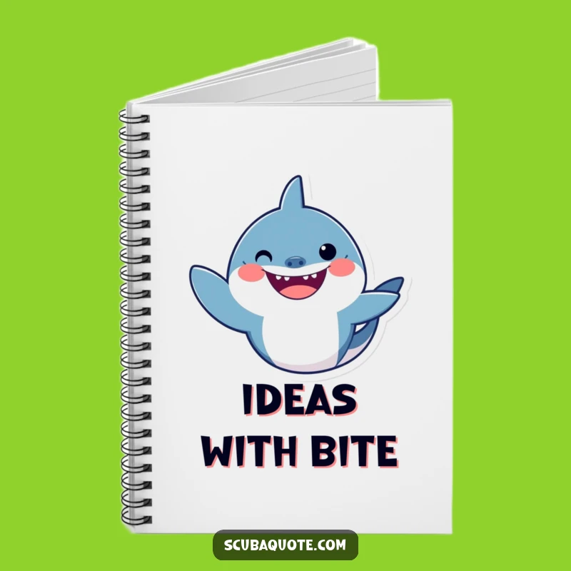 Funny Shark Wave Notebook: Jot Down Ideas with Ocean-Inspired Humor