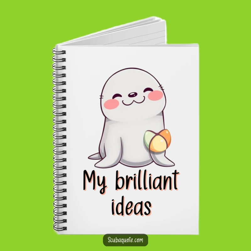 Funny Giggling Seal Notebook - Hilarious Journal for Creative Ideas