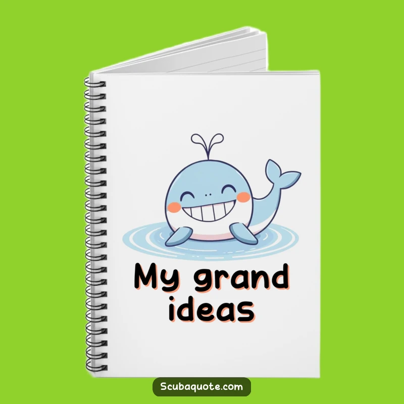 Funny Whale Notebook: Jot Down Joy, Perfect Gift for Ocean Lovers