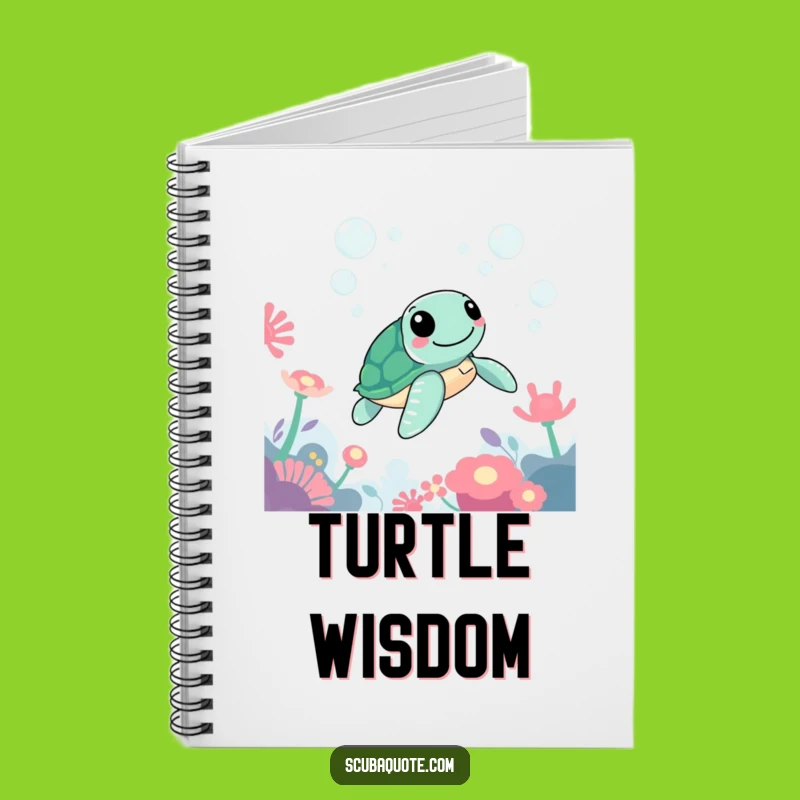 Funny Sea Turtle Notebook: Cheerful Swimmer's Aquatic Adventure Journal