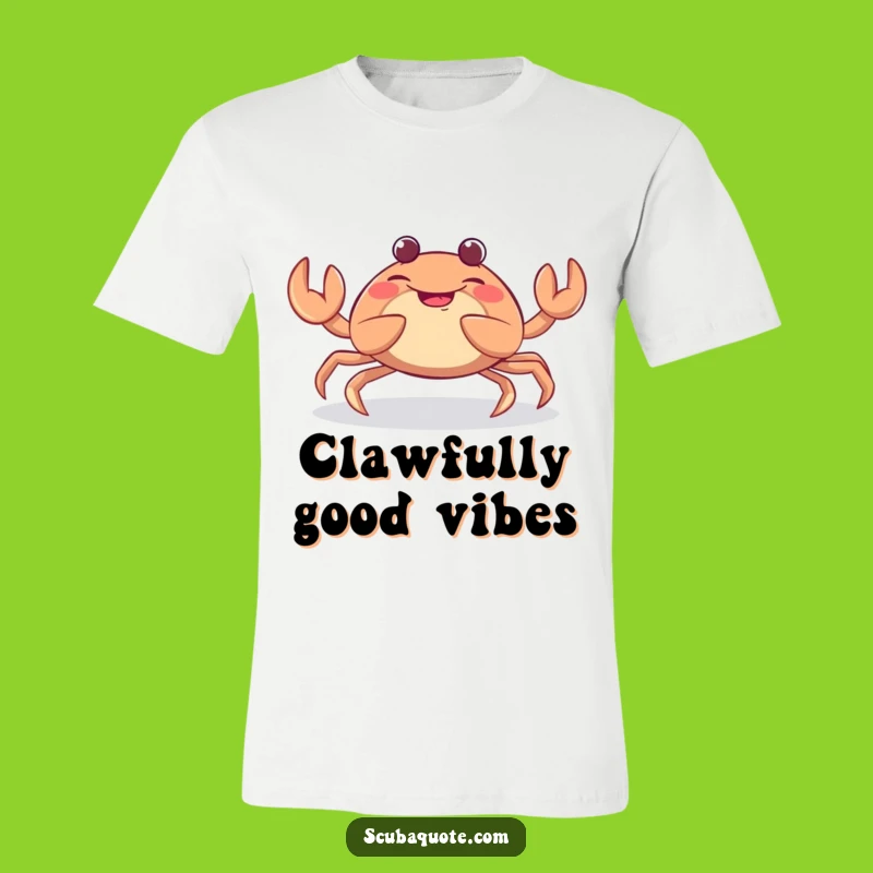 Funny Giggling Crab T-Shirt - Playful Crustacean Claw Wiggle Tee, Perfect Humorous Gift