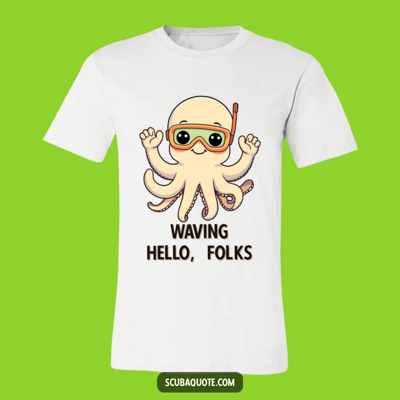 Funny Octopus Snorkel T-Shirt: Ocean Adventures and Aquatic Cheer