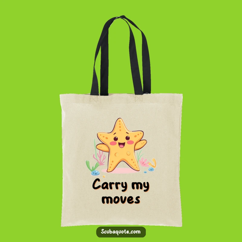 Funny Starfish Dance Tote Bag: Carry Your Beach Essentials with Hilarious Style