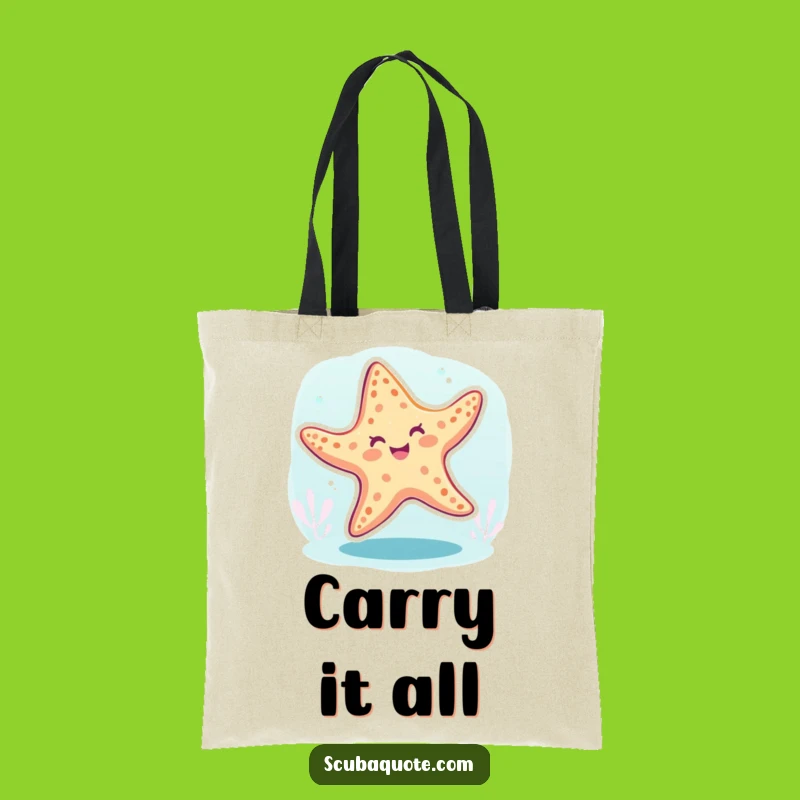 Funny Starfish Dance Tote Bag: Carry Your Moves and More